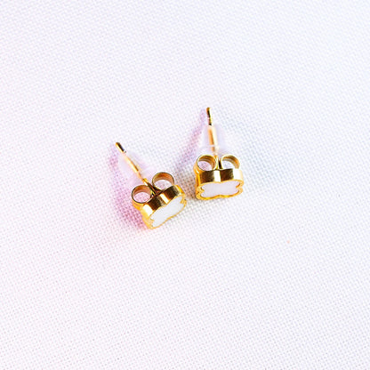 Aretes Trebol Blanco